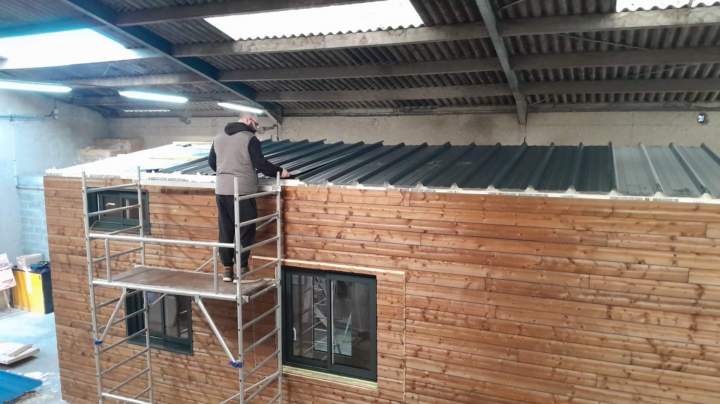 Construction de tiny house en atelier près de Rouen