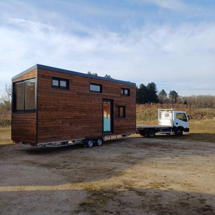 Livraison de tiny house sur roues Rouen