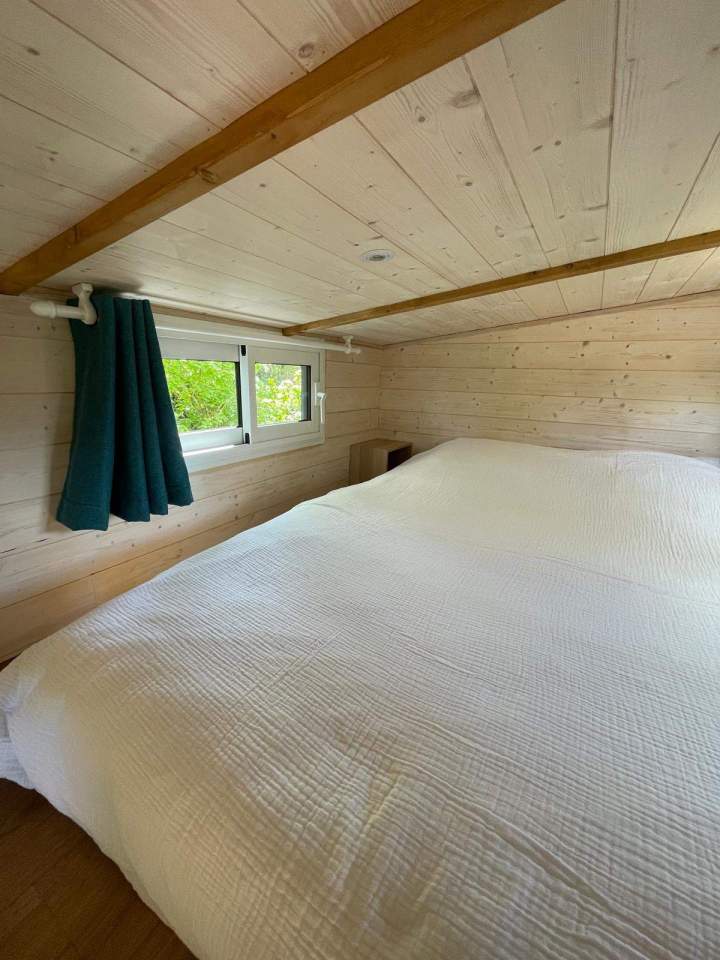 Agencement de chambre de tiny house Rouen