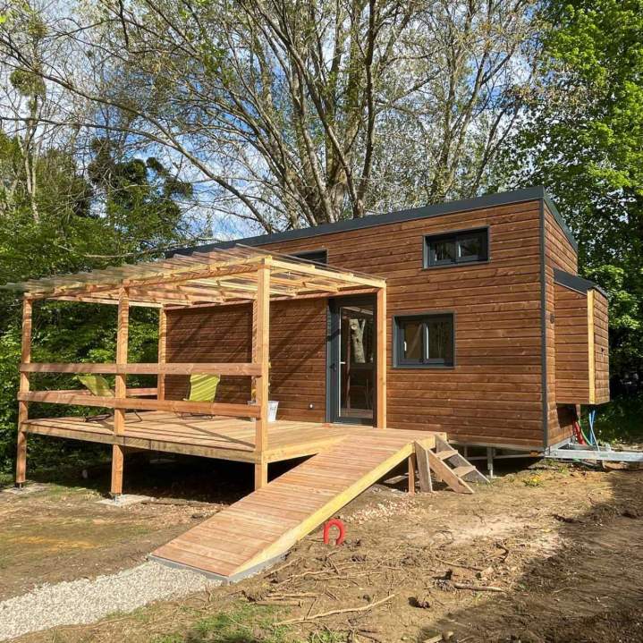 Aménagement de tiny house avec terrasse Rouen