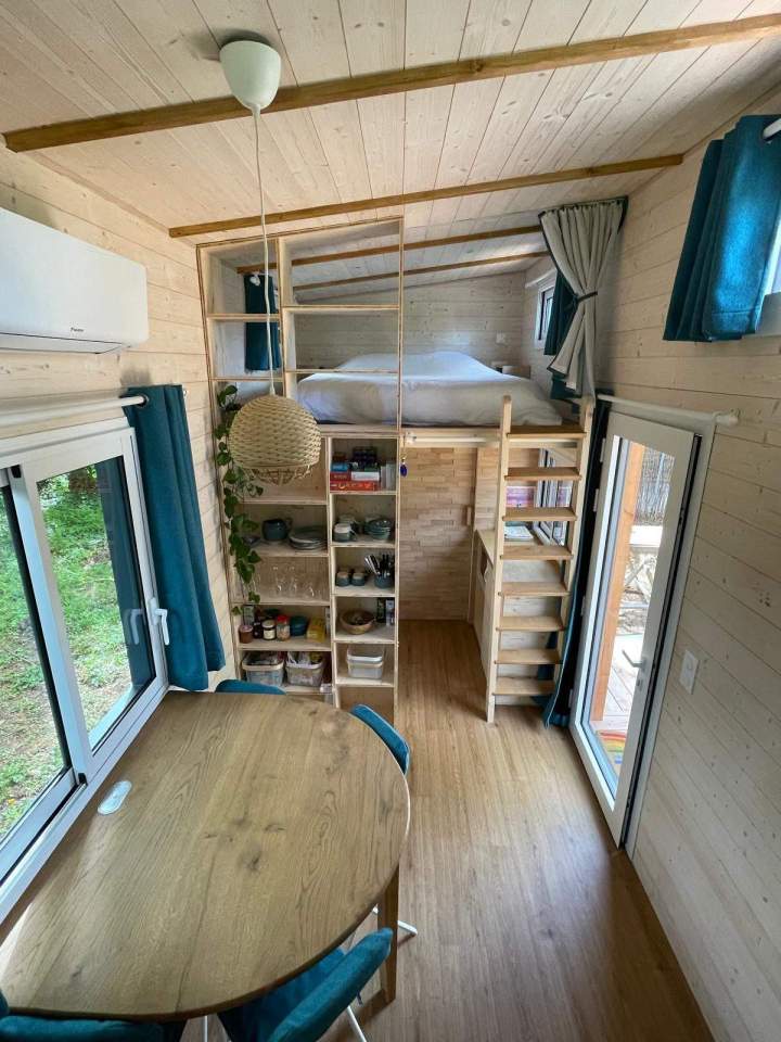Aménagement de l'intérieur d'une tiny house Rouen