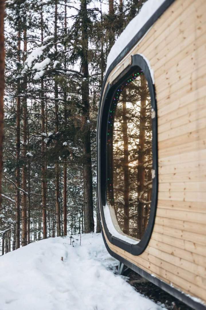 Vue latérale d'une tiny house Rouen